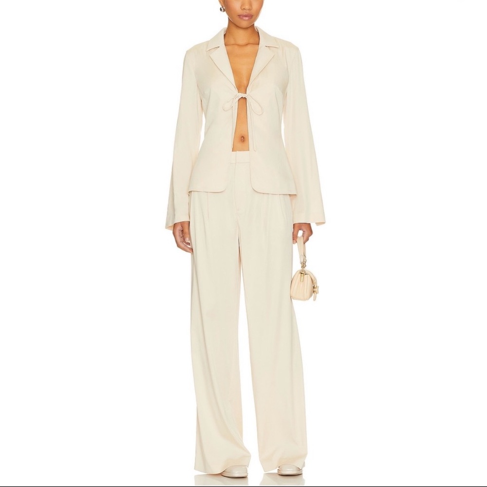 LPA Cream Top + Pants Set